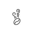 Aroma coffee line icon