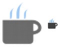 Aroma Cup Halftone Dotted Icon Royalty Free Stock Photo