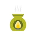 Aroma lamp icon, Simple Vector illustration Royalty Free Stock Photo