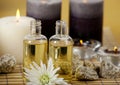 Aroma oils and candles Royalty Free Stock Photo