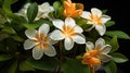 aroma orange blossom flower Royalty Free Stock Photo