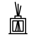 Aroma sticks diffuser icon, outline style