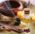 Aroma sticks in the spa salon Royalty Free Stock Photo