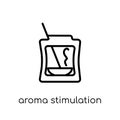 Aroma stimulation icon. Trendy modern flat linear vector Aroma s