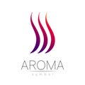 Aroma vector symbol. Perfume element, smoke cigarette hot, vapor and cloud icon. Modern design element for website or