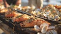 The aroma of woodsmoked salmon and lemonbutter scallops wafts through the air enticing hungry beachgoers to the seaside