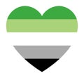 Aromantic pride flag Royalty Free Stock Photo