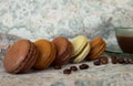 Aromas and flavors of France. Macarons