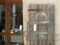Aromata Restaurant Cafe entrance Royalty Free Stock Photo