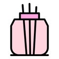 Aromatherapy air freshener icon color outline vector