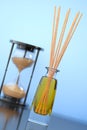 Aromatherapy Air Freshener with Sand Hourglass. 3d Rendering