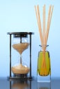 Aromatherapy Air Freshener with Sand Hourglass. 3d Rendering