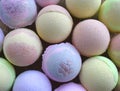 Aromatherapy bath bombs for beauty, body care and relaxation