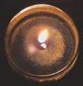 Aromatherapy candle light Royalty Free Stock Photo