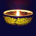 Aromatherapy candle light Royalty Free Stock Photo