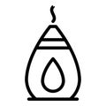 Aromatherapy diffuser icon, outline style