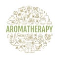 Aromatherapy and essential oils brochure template