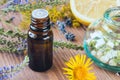 Aromatherapy with essential oils from citrus herbs and flowers.