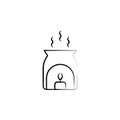 Aromatherapy icon. Element of alternative medicine icon for mobile concept and web apps. Thin line Aromatherapy icon can be used