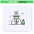 Aromatherapy line icon. Editable illustration Royalty Free Stock Photo