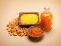 Aromatherapy - Orange bath salt Royalty Free Stock Photo