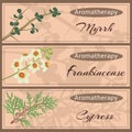 Aromatherapy set collection.