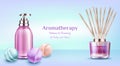 Aromatherapy spa treatment cosmetic beauty banner Royalty Free Stock Photo