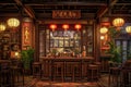 Aromatic Asian restaurant. Generate Ai Royalty Free Stock Photo