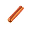 Aromatic brown cinnamon spice sticks an essential cooking ingredient and flavorful culinary element Royalty Free Stock Photo