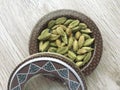 Aromatic cardamom for cooking in kitchen