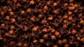 Aromatic Cloves Spice Horizontal Background. Royalty Free Stock Photo