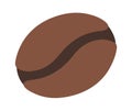 Aromatic coffee bean flat icon Royalty Free Stock Photo