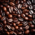 Aromatic coffee beans - ai generated image