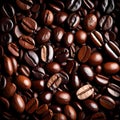 Aromatic coffee beans - ai generated image