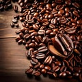 Aromatic coffee beans - ai generated image