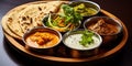 Aromatic Curry and Naan - Spice Sensation - Exotic and Flavorful - Indian Feast