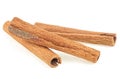 Aromatic dried cinnamon sticks isolated on white background Royalty Free Stock Photo