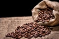 Aromatic fresh coffee beans