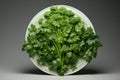 Aromatic Fresh parsley plate. Generate ai