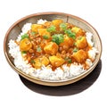 Food_Japanese_Curry_Rice_Watercolor1_1