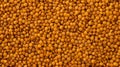 Aromatic Mustard Seed Spice Horizontal Background.