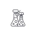 Aromatic oils linear icon concept. Aromatic oils line vector sign, symbol, illustration.