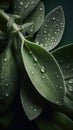 Aromatic Sage Herbs Vertical Background.