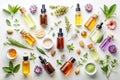 Aromatic Skincare Collection Premium Essential Oils and Lotions in Themed Designs for Aromatherapy and Skincare