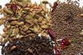 Aromatic spices background Royalty Free Stock Photo