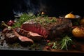 Aromatic spices elevate juicy rib eye, a gastronomic delight