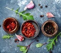 Aromatic spices and herbs Royalty Free Stock Photo