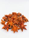 Aromatic star anise spice Illicium verum badianchinese staranise seed star-aniseed star-of-anise closeup stock photo