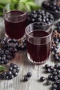 Aronia Berry Juice On Table