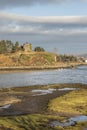 Aros Castle ruins on the Isle of Mull. Royalty Free Stock Photo